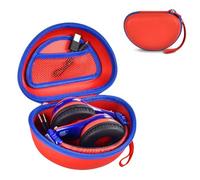 ANKHOH Étui pour eKids/Beats Studio Pro/Beats Solo3/Beats Studio3/Beats Solo2 Casque Bluetooth sans fil portable, pour enfants et tout-petits (boîte uniquement), rouge/bleu, Moderne