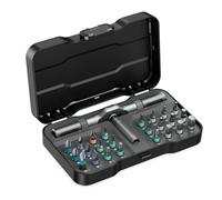 Ankilo Ensemble de tournevis magnétiques 24 en 1 avec poignée à cliquet amovible, kit d'outils de réparation de précision portable pour meubles, ordinateurs, vélos