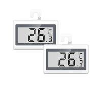 Ankilo Thermomètre Numérique pour Réfrigérateur with LCD Display, High Accuracy ±1°C, Waterproof Fridge/Freezer Temperature Monitor for Kitchen & Restaurants, °C/°F Switch (2 Pack)