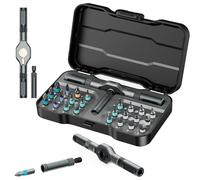 Ankilo Tournevis Magnétique 24 en 1, Kit de Tournevis à Cliquet Rotatif avec Manche à Cliquet, Outils de Réparation, Petit Ensemble de Cliquet dans une Boîte pour Meubles, Idéal pour la Fête des Pères