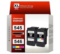 ANKINK Cartouche d'encre Compatible pour Canon PG 545XL CL 546XL PG545 CL546 Encre 545 546 XL pour MG2450 MG2550 MG2550s MG2950 TR4550 TR4650 TS3150 IP2850 MX495 MG3050 TS205 Noir Couleur 2 Pack