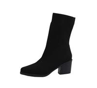 Ankle Boots Bottes pour femme avec talon - Bottes d'hiver élégantes pour femme - Bottes pointues - Bottes de cowboy - Bottes de pluie légères - Chaussures d'hiver originales - Bottes en cuir