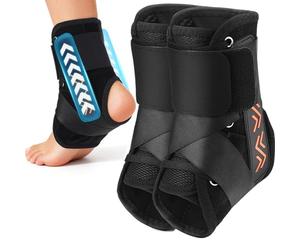 Ankle Brace for Men Women with Auto-adaptive Side Pads,Quick-Adjust Figure 8 Ankle Support Brace, Lightweight In-Shoe Lace Up Ankle Stabilizer for Sprained Ankle,Injury Recovery,Sports (2pcs)