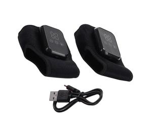 Ankle Massager - Elastic Cloth 2000mAh 1 Pair | Electric Foot Ankle Wrap | 3 Mode Heat Vibration therapyy Support Brace | Rechargeable Foot Massage Device For painn Relief Recovery Use