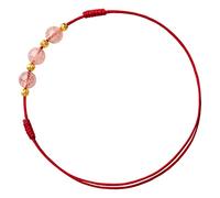 Anklet Women's Red Rope Weaving Does Not Girlfriends Ins Strawberry Crystal Fashion Anklet Fashion