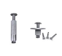 ANKO PLANEN Ancrage de Sol encastrable - Douille de Sol en Acier Inoxydable 12 mm pour bâche de Piscine (pour Surfaces en Pierre)