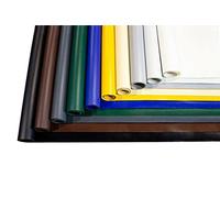 ANKO PLANEN bâche de Protection en PVC 700 g/m², Lourde, imperméable, résistante aux UV et indéchirable - bâche de Camion Mate pour Jardin, Industrie, Piscine et remorque (Noir, 2,5 m x 10 m)