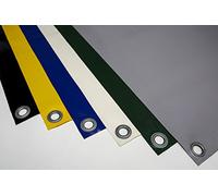 ANKO PLANEN Bâche PVC Camion 680-700 g/m², Largeur 2,5 m, avec œillets Ronds - bâche Couverture/Protection pour conteneur, carport, Camping et Bateau (Noir RAL9005)