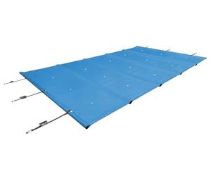ANKO PLANEN Couverture de Piscine de sécurité Enroulable pour Une sécurité maximale - Bâche Camion PVC 680 g/m² - Couverture Toutes Saisons été & Hiver - sans Barres (3 m x 5 m, Bleu Clair RAL5015)