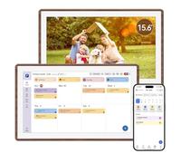 ANKRA Calendrier numérique familial 15,6" - Planificateur mural intelligent sans contrat, synchronisation en temps réel, tableau des tâches, planificateur de repas