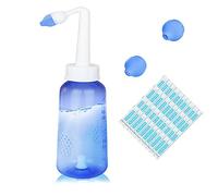 Ankrista Kit de rinçage pour sinus 300 ml avec 40 paquets de sel de lavage nasal pour enfants et adultes