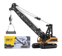 ANKROYU 1 modèle de Grue d'ingénierie en Alliage à l'échelle 50 avec chenilles en Caoutchouc à Rotation à 360 ° pour garçons Filles à partir de 8 Ans Développement du Cerveau Véhic