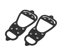 ANKROYU 1 Paire Crampons Neige à 8 Dents, Griffes à Crampon Antidérapants, Couvre-Ongles De Chaussure, Clous De Raquette à Neige, Crampons à Ongles De Marche sur Neige en Plein Air(L)