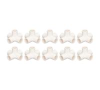 ANKROYU 10 PCS 25 mm 5 Way Connecteur de tuyau, PVC Coude Raccord Connecteurs de construction de meubles, cadre de serre pour les meubles, les structures de tente de serre (Blanc)