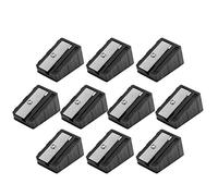 ANKROYU 10 pièces correcteur de Pointe de Queue de Billard Portable, Outil d'affûtage de Queue de Billard de Haute qualité pour Les Joueurs de Billard en Plastique métal 9 14 mm de (Noire)