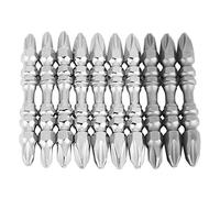 ANKROYU 10 pièces embouts de tournevis double tête PH2 jeu d'outils à vis avec un fort magnétisme pour les mécaniciens professionnels et les amateurs de bricolage acier S2 durable