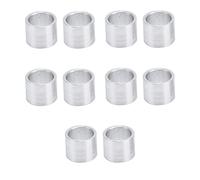 ANKROYU 10 pièces entretoise en alliage d'aluminium ronde non filetée raccords de support d'entretoise 10 mm OD robuste léger pour les projets de bricolage d'ingénierie mécanique a (8mm)