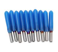 ANKROYU 10 pièces fraises CNC en acier au tungstène 3.175mm outils de gravure de PCB en forme de V de qualité professionnelle pour bois acrylique plastique sculpture 2D 3D coupe du ((30°*0,4))