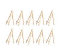 ANKROYU 10 pièces Mini chevalet support en bois de pin de qualité supérieure support en toile pliable durable pour peinture art affichage photos cartes postales bureau mariage déco
