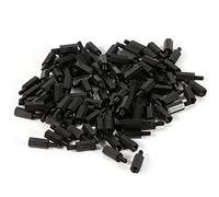 ANKROYU 100 pcs M2 M3 M4 en plastique nylon hexagonal mâle femelle entretoise à tête ronde vis écrou assortiment kit pour projets de bricolage et assemblage électronique durable lé
