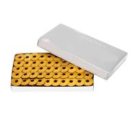 ANKROYU 100 pièces bobines de machine à coudre professionnelles bobines en aluminium de haute qualité pièces de rechange pour la couture à domicile serrure plate industrielle et ma (Jaune)