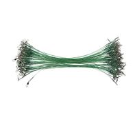 ANKROYU 100pcs Chef de pêche pivote Snap Heavy Duty Fil d'acier dirigeants Eau salée Eau Douce Tackle Rig résistant à la Corrosion Durable Fil de pêche dirigeants pour Big Game (30 cm)