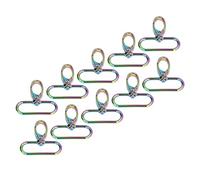 ANKROYU 10PCS Crochets Pivotants pour Porte-clés Rotatifs à 360° Fermoirs Mousquetons en Alliage Durable pour Clés, Portefeuilles, Sacs, Bricolage Artisanat, Accessoires de Bijoux,