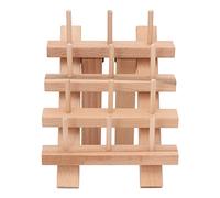 ANKROYU 12 bobines en bois porte-fil à coudre support de canette pliable pour ménage bricolage broderie artisanat organisateur de stockage en bois de hêtre 5 pouces x 6,4 pouces