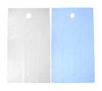 ANKROYU 2 Pièces Feuilles De Salon Imperméable à L'eau Résistant à L'huile Visage Trous De Respiration Peau Douce épaisse Beauté Massage Lit Couverture(Blanc + Bleu)