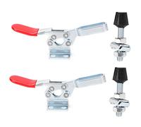 ANKROYU 2 pièces pince à bascule de soudage robuste fixation horizontale à dégagement rapide avec force de maintien de 230 kg pour le travail des métaux, le travail du bois et les