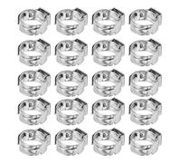 ANKROYU 20 PACK 304 Pinces de tuyaux à double fil réglables en acier inoxydable, assortiment de serrage de tuyaux de qualité industrielle avec boîte de rangement (10.3-12,8 mm)