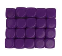 ANKROYU 20 pièces dés en Plastique de 16mm Cubes de Coin Ronds pour Jeux de société enseignement des mathématiques Bricolage Personnalisable fête Famille Amusant Jouets éducatifs l (Violette)