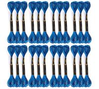 ANKROYU 24 écheveaux de fil de coton de qualité supérieure pour broderie au point de croix, pour projets artisanaux faits à la main, couture et point de croix.