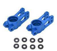 ANKROYU 2PCS Aluminum Alloy Rear Axle Seat Rear Hub Carriers for LOSI Lasernut U4 Tenacity 1/10 RC Car Upgrade Parts Durable Lightweight High Performance Accessories (Bleue)