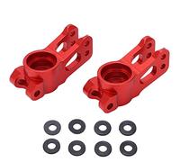 ANKROYU 2PCS Aluminum Alloy Rear Axle Seat Rear Hub Carriers for LOSI Lasernut U4 Tenacity 1/10 RC Car Upgrade Parts Durable Lightweight High Performance Accessories (Rouge)