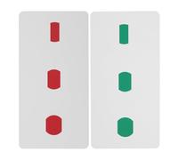 ANKROYU 2pcs Cartes de Correction du strabisme, Cartes de Formation sur l'amblyopie, Améliorer Le Sens visuel, Papier couché imperméable pour Un Usage Quotidien pour Personnes Vulnérables