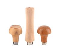 ANKROYU 3 PCS Manche De Lime en Bois, Poignée de Dossier en Bois pour Outil de Coupe de Fichier Manuel Tournevis à Ongles en Bois Perceuse à Main Rabotage Et épluche