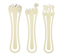 ANKROYU 3 Pièces Marque-Pages en Métal Vintage Marqueurs de Page de Conception Creuse Dorée pour Les Amateurs de Livres Écrivains Étudiants Marque-Pages en Fer élégants Ensemble 4,