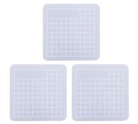 ANKROYU 3 pièces tapis de découpe translucide planche à découper antidérapante auto-récupération sans trace outil artisanal pour la fabrication d'autocollants sculpture sur papier (6x6cm)