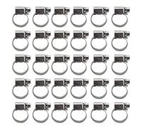 ANKROYU 30 pcs Cerceaux de tuyaux Style allemand Réglable 304 Clines de tube de ligne de conduite de carburant en acier inoxydable Clips de tube résistant aux tuyaux d'eau automobi (11-20)