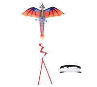 ANKROYU 3D Dragon Kite Outdoor Flying Kite Enfants Enfants Sports Touet Sports Vivid tridimensionnel Design de Haute qualité Tissu en Nylon léger Portable pour Beach Park Grassland