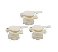 ANKROYU 3pcs Premium Honey Gate Valve Set Durable en Plastique Extracteur D'apiculture Robinet avec Joint Serré Facile Installer pour Apiculteurs Agricoles 12cm 4.5cm 220g
