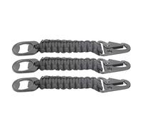 ANKROYU 3pcs Premium Paracord Bottle Ouvre-Carabiner Carainer Keychain Multitool Outdoor Survival Gear pour Le Camping Randonnée d'urgence en Alliage d'alliage en Alliage 16 cm COM