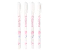 ANKROYU 4 pièces ensemble de stylos gel 0,8 mm pointe fine stylos marqueurs à paillettes écriture lisse dessin papeterie pour bureau fournitures d'art à domicile corps en plastiqu