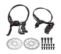 ANKROYU 4 Pistons Hydraulic Disc Freed Set, étriers arrière Avant avec rotors, système de freinage à Commande Unique, kit de Mise à Niveau du vélo pour Le vélo de Montagne