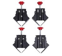 ANKROYU 4Pcs Heavy Duty Coin Pinces 90 Degrés Angle Droit Pince Ensemble En Acier Au Carbone Bois Soudage Outil De Serrage pour BRICOLAGE Meubles Cabinet Faire Des Projets De Menui