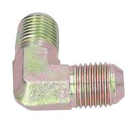 ANKROYU 5 pièces coude en acier, accessoires pneumatiques résistants à l'usure, coude polyvalent à 90 degrés, accessoires remplaçables à filetage 1/4 pour compresseur d'air