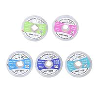 ANKROYU 5 pièces mèche de tresse à dessouder de qualité supérieure 1,5 m fil de dissolvant de soudure à haute absorption pour la réparation électronique, l'entretien des PCB et les