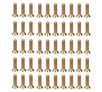 ANKROYU 50 PCS M5 Countersunk Hex Socket Screws, Pure Copper Flat Head Hardware Fasteners, Bolts for Furniture Machinery Parts (M5*20)