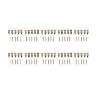 ANKROYU 50 PCS Vis des ancres de forage auto, kit galvanisé en acier en carbone sans installation de forage pour étagères, armoires, contient 66 lb sur cloison sèche